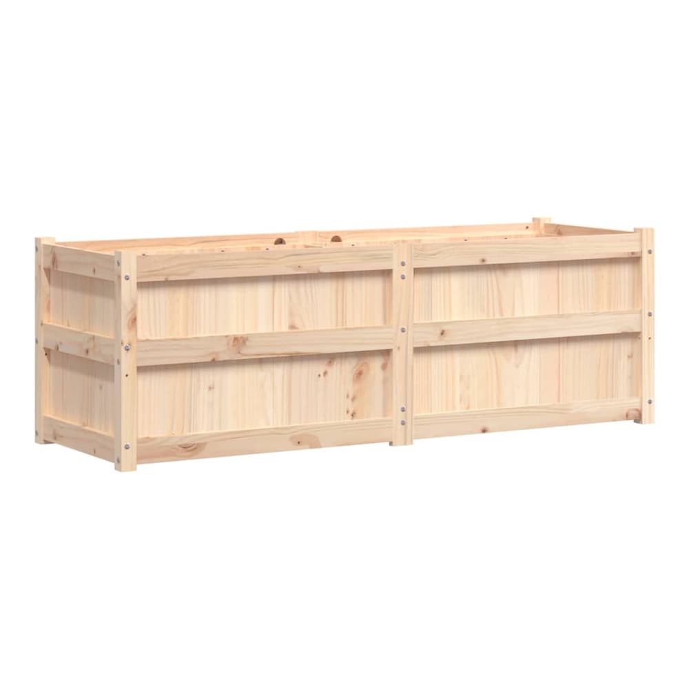 Garden Planter 150x50x50 cm Solid Wood Pine Natural pine