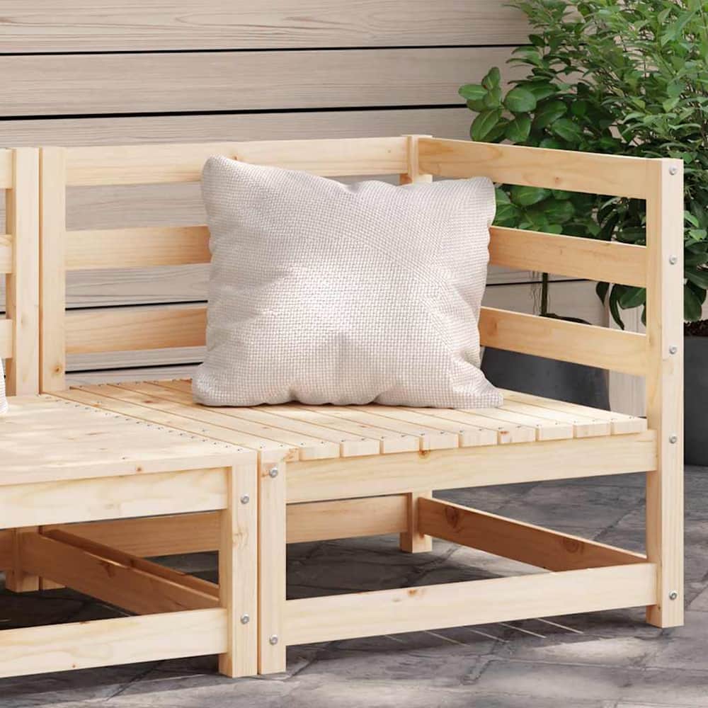 Garden Sofa Corner 70x70x67 cm Solid Wood Pine Corner Sofa Natural pine