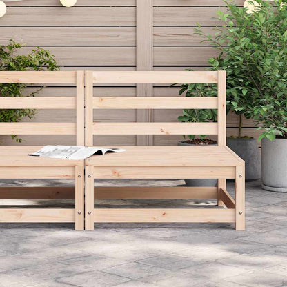 vidaXL Garden Sofa Armless 70x70x67 cm Solid Wood Pine 3