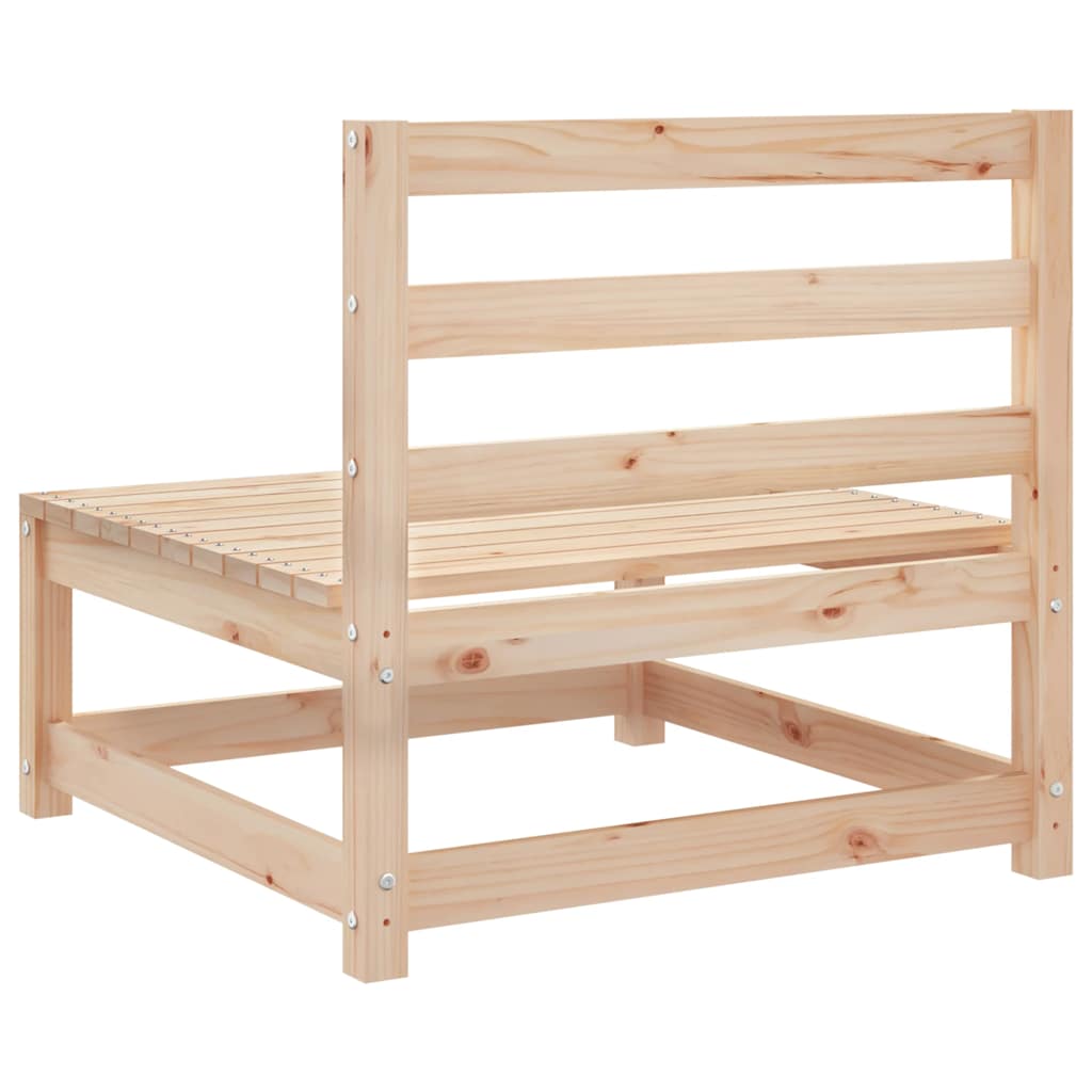 vidaXL Garden Sofa Armless 70x70x67 cm Solid Wood Pine 6