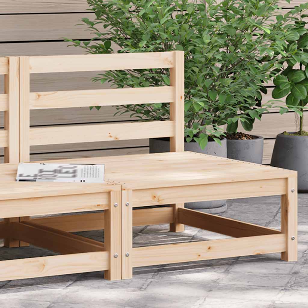 vidaXL Garden Sofa Armless 70x70x67 cm Solid Wood Pine 1