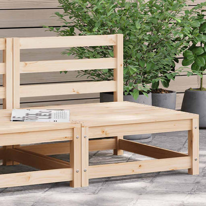 vidaXL Garden Sofa Armless 70x70x67 cm Solid Wood Pine 1