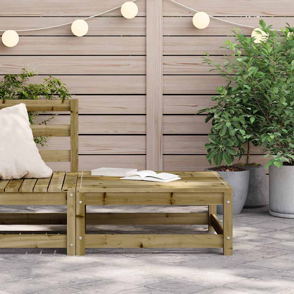 vidaXL Garden Footstool 70x70x30 cm Impregnated Wood Pine 3