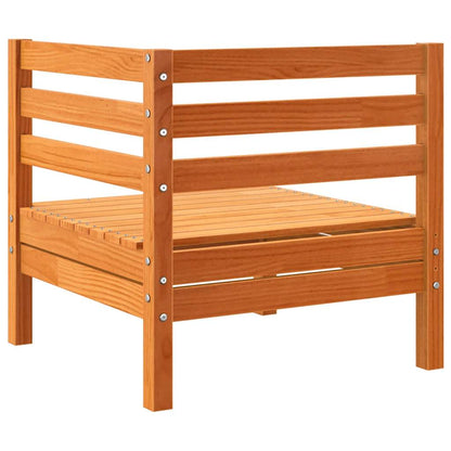 vidaXL Garden Sofa Corner Wax Brown Solid Wood Pine 6