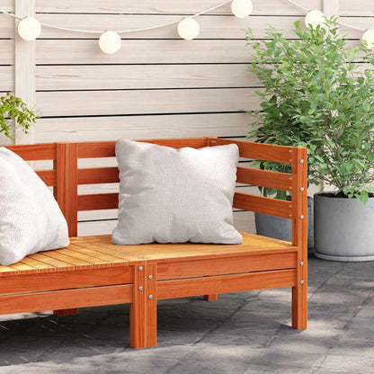 vidaXL Garden Sofa Corner Wax Brown Solid Wood Pine 1