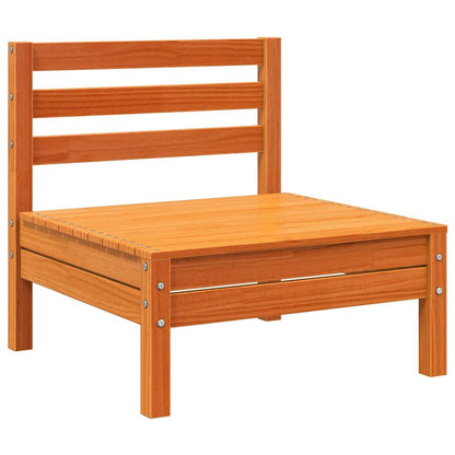 vidaXL Garden Sofa Armless Wax Brown Solid Wood Pine 2