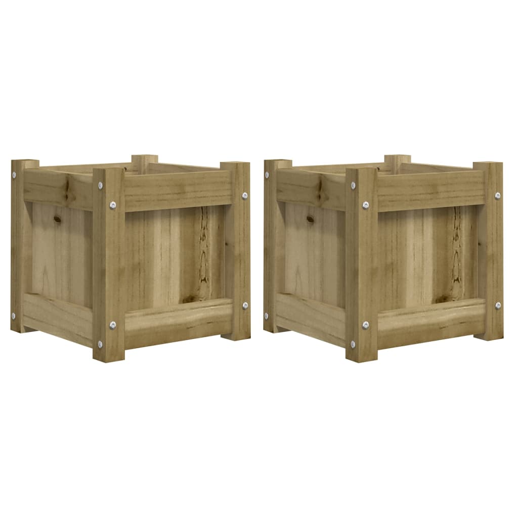 vidaXL Garden Planters 2 pcs Impregnated Wood Pine 2