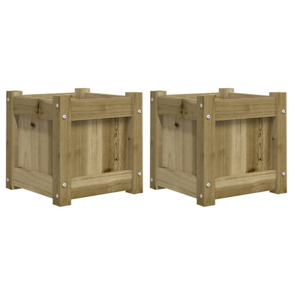 vidaXL Garden Planters 2 pcs Impregnated Wood Pine 2