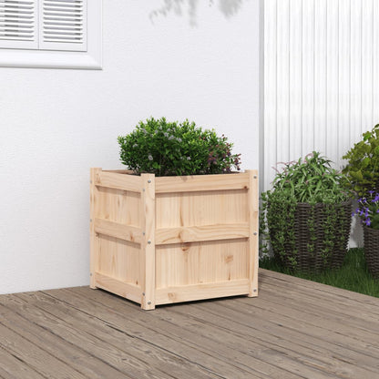 vidaXL Garden Planter 50x50x50 cm Solid Wood Pine 1