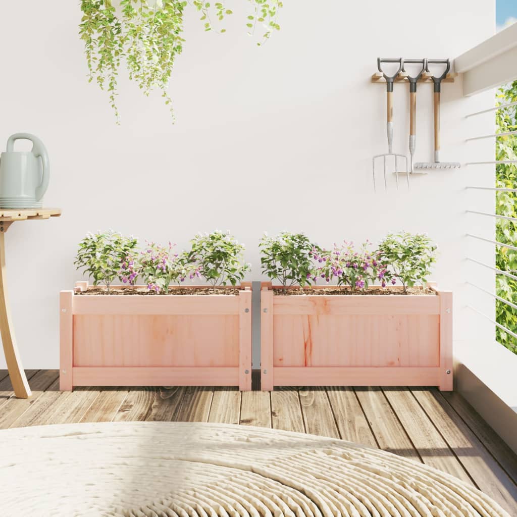 vidaXL Garden Planters 2 pcs Solid Wood Douglas 3