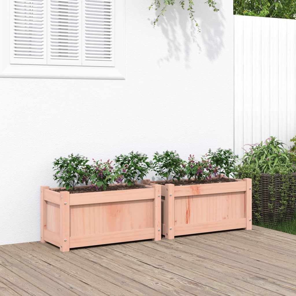 vidaXL Garden Planters 2 pcs Solid Wood Douglas 1