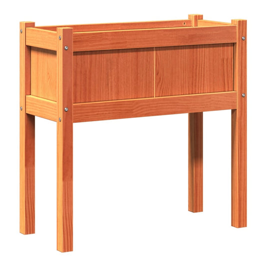Garden Planters with Legs Solid Wood Douglas Brown pine