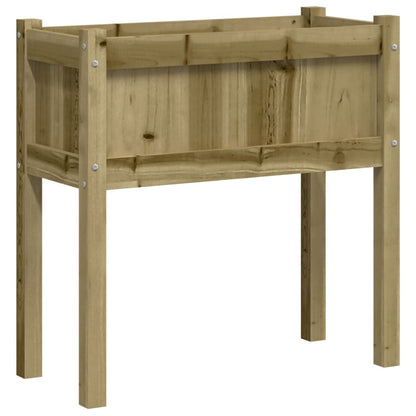 vidaXL Garden Planter with Legs 70x31x70 cm Impregnated Wood Pine 2