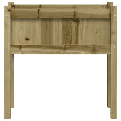 vidaXL Garden Planter with Legs 70x31x70 cm Impregnated Wood Pine 5