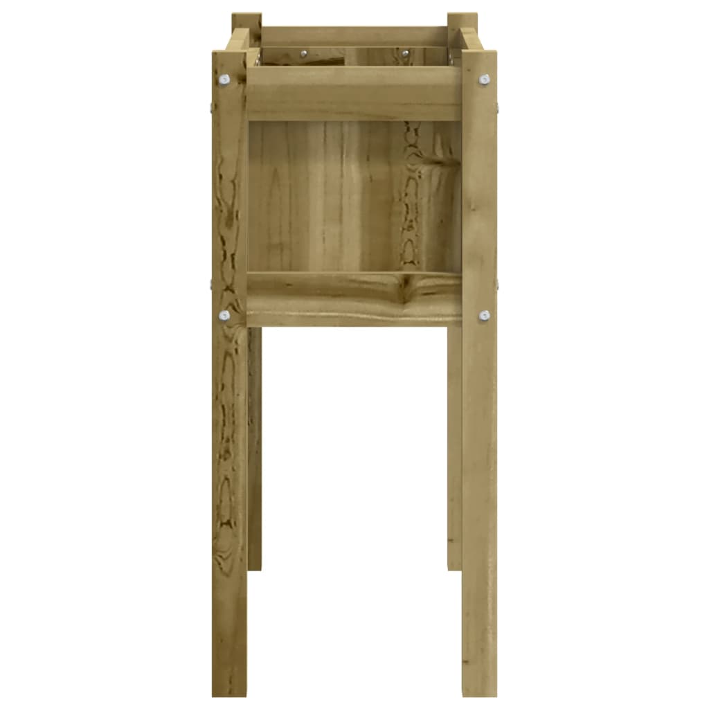 vidaXL Garden Planter with Legs 70x31x70 cm Impregnated Wood Pine 6