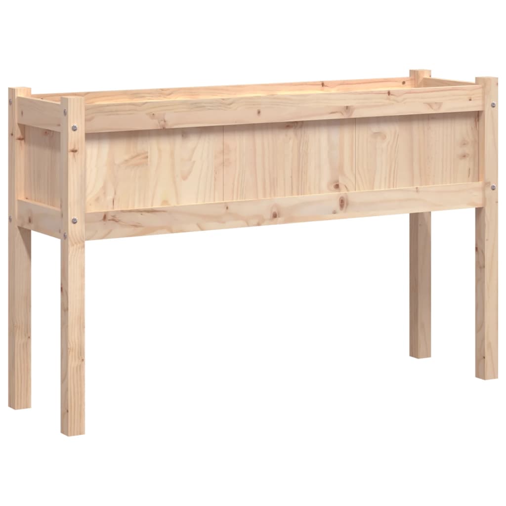 vidaXL Garden Planter with Legs 110x31x70 cm Solid Wood Pine 2