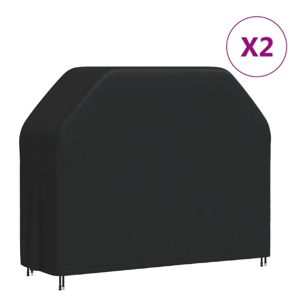 BBQ Covers 2 pcs 420D Oxford Fabric 162 cm 122 cm