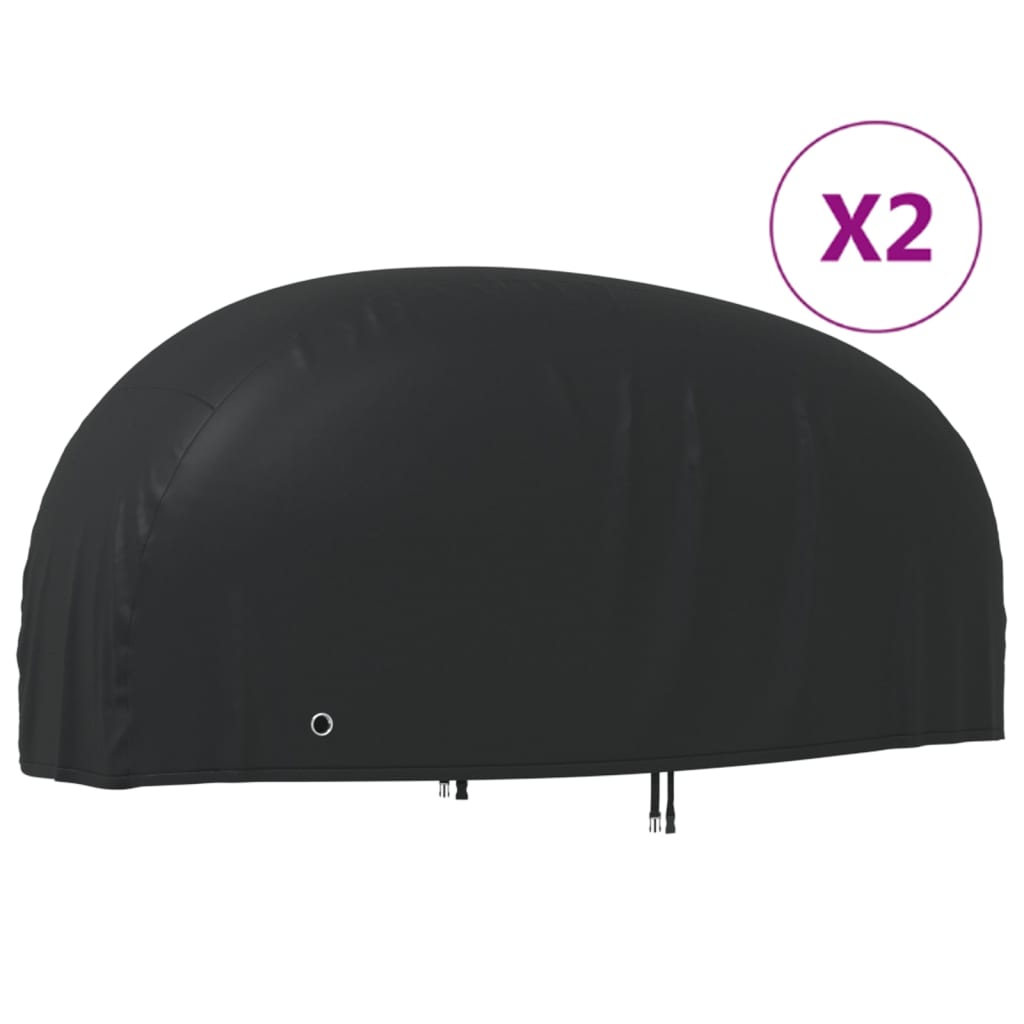 Motorcycle Covers 2 pcs 210D Oxford Fabric