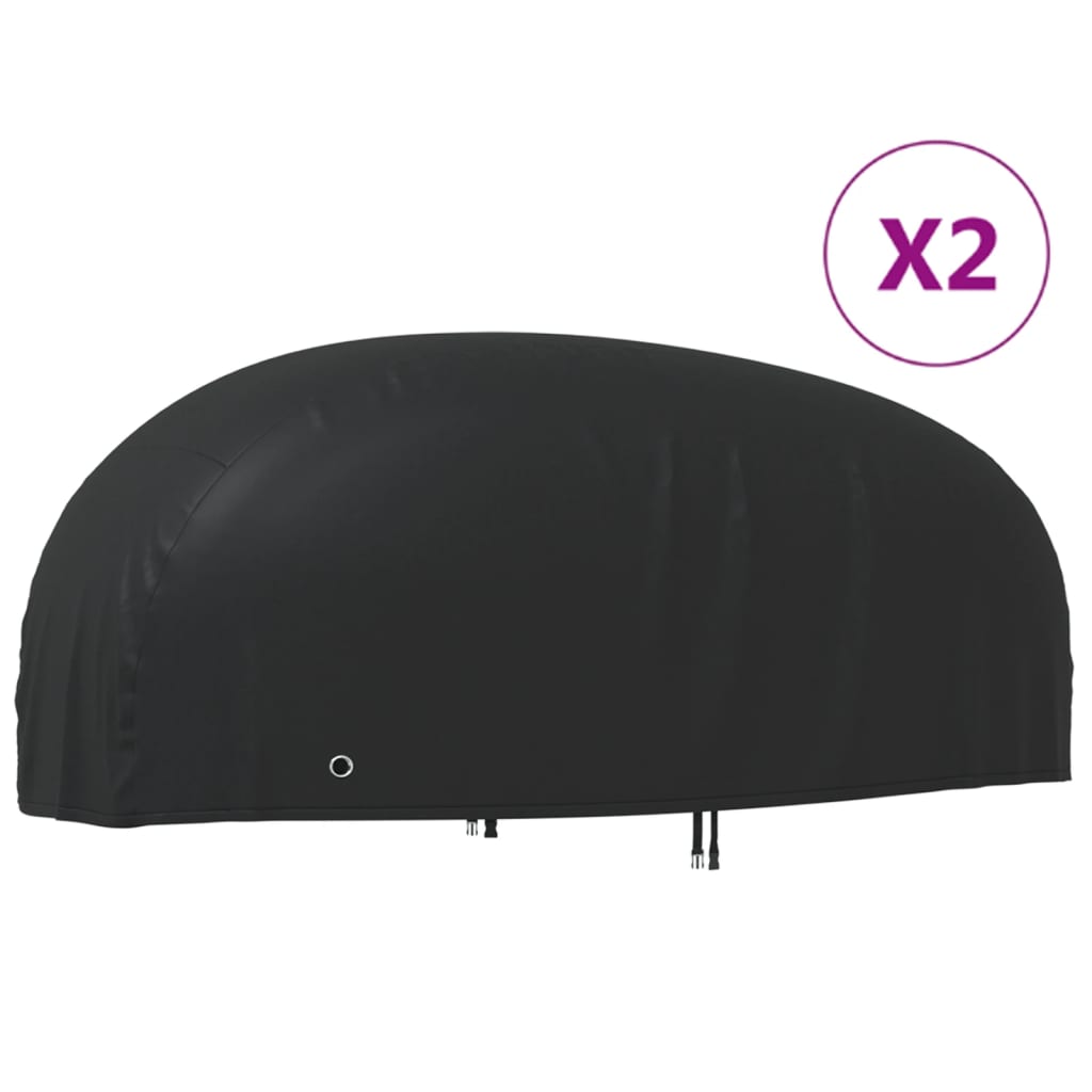 Motorcycle Covers 2 pcs 210D Oxford Fabric 295 cm 140 cm 110 cm