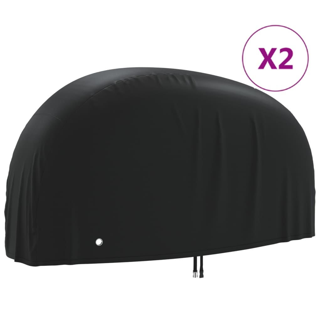 vidaXL Bike Covers 2 pcs 200x85x110 cm 190T Oxford Fabric 1