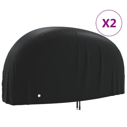 vidaXL Bike Covers 2 pcs 200x85x110 cm 190T Oxford Fabric 1