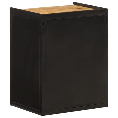 vidaXL Bathroom Cabinet 40x30x50 cm Iron and Solid Wood Mango 5