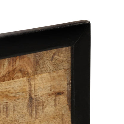 vidaXL Mirror with Shelves 80x8x55 cm Glass and Solid Wood Mango 4
