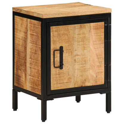 vidaXL Bed Cabinet 40x30x52.5 cm Solid Rough Wood Mango 1