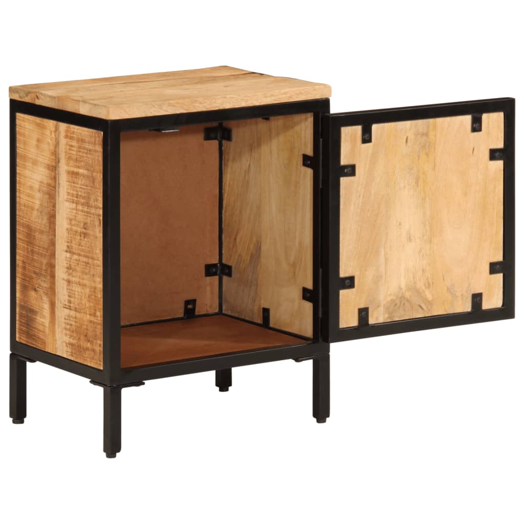 vidaXL Bed Cabinet 40x30x52.5 cm Solid Rough Wood Mango 2