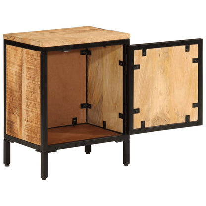 vidaXL Bed Cabinet 40x30x52.5 cm Solid Rough Wood Mango 2