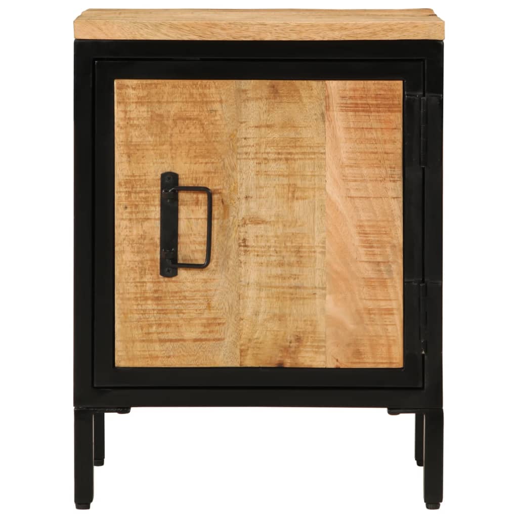 vidaXL Bed Cabinet 40x30x52.5 cm Solid Rough Wood Mango 3