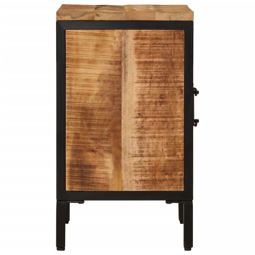 vidaXL Bed Cabinet 40x30x52.5 cm Solid Rough Wood Mango 4