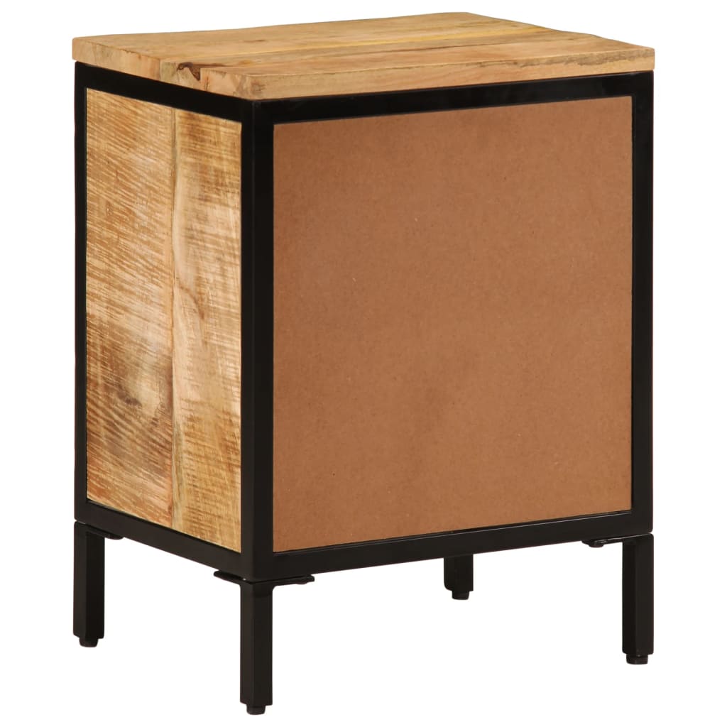 vidaXL Bed Cabinet 40x30x52.5 cm Solid Rough Wood Mango 5