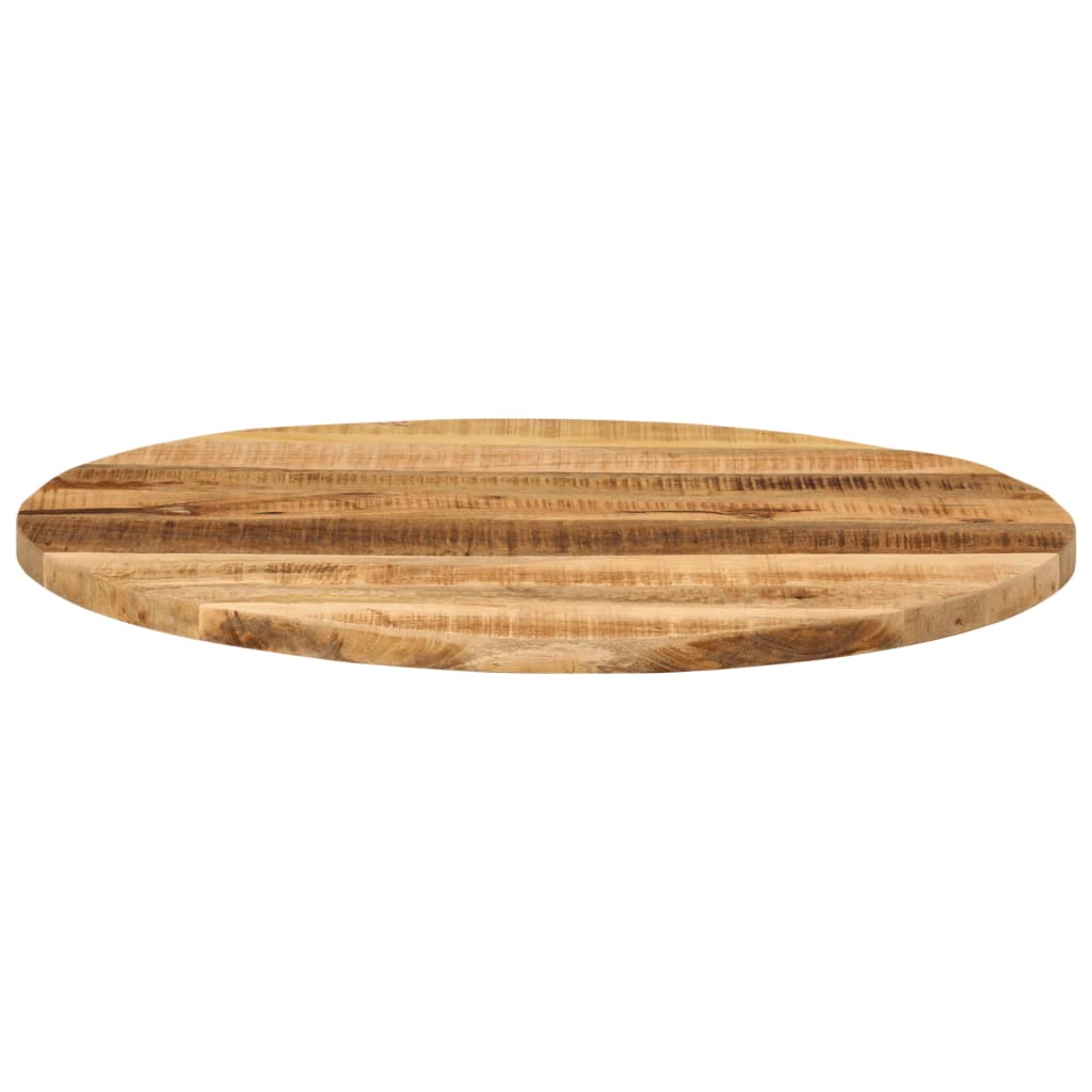 vidaXL Table Top Ø 70x1.5 cm Round Solid Wood Rough Mango 3