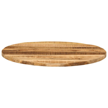 vidaXL Table Top Ø 70x1.5 cm Round Solid Wood Rough Mango 3
