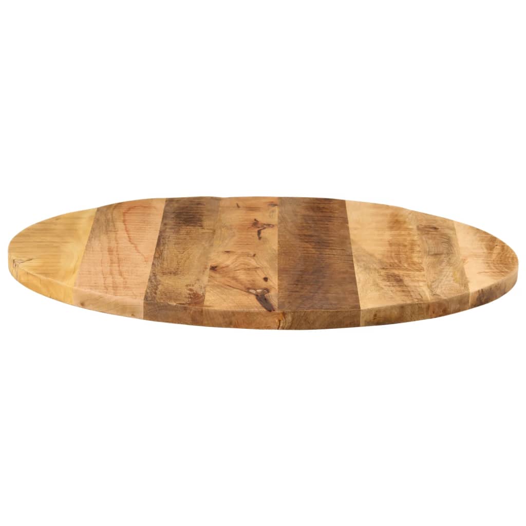 vidaXL Table Top Ø 70x1.5 cm Round Solid Wood Rough Mango 4