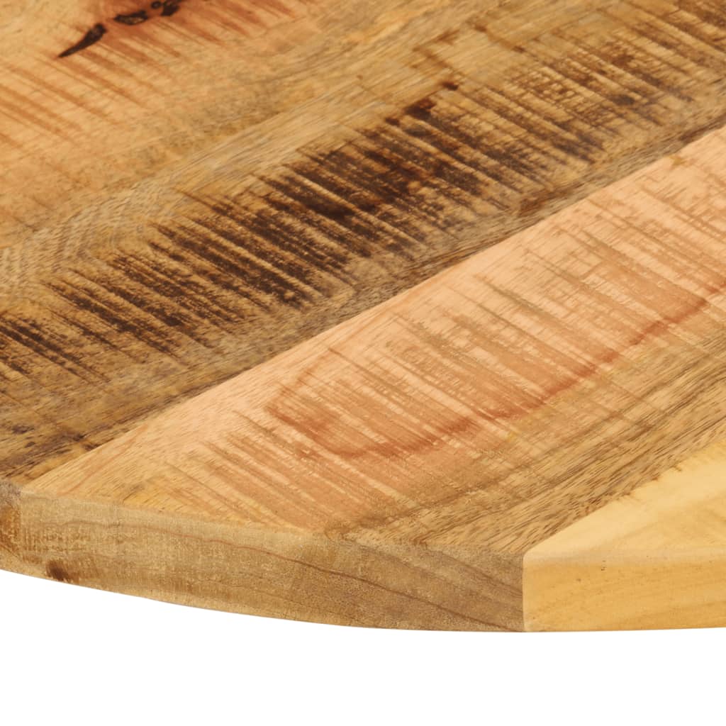 vidaXL Table Top Ø 70x1.5 cm Round Solid Wood Rough Mango 6