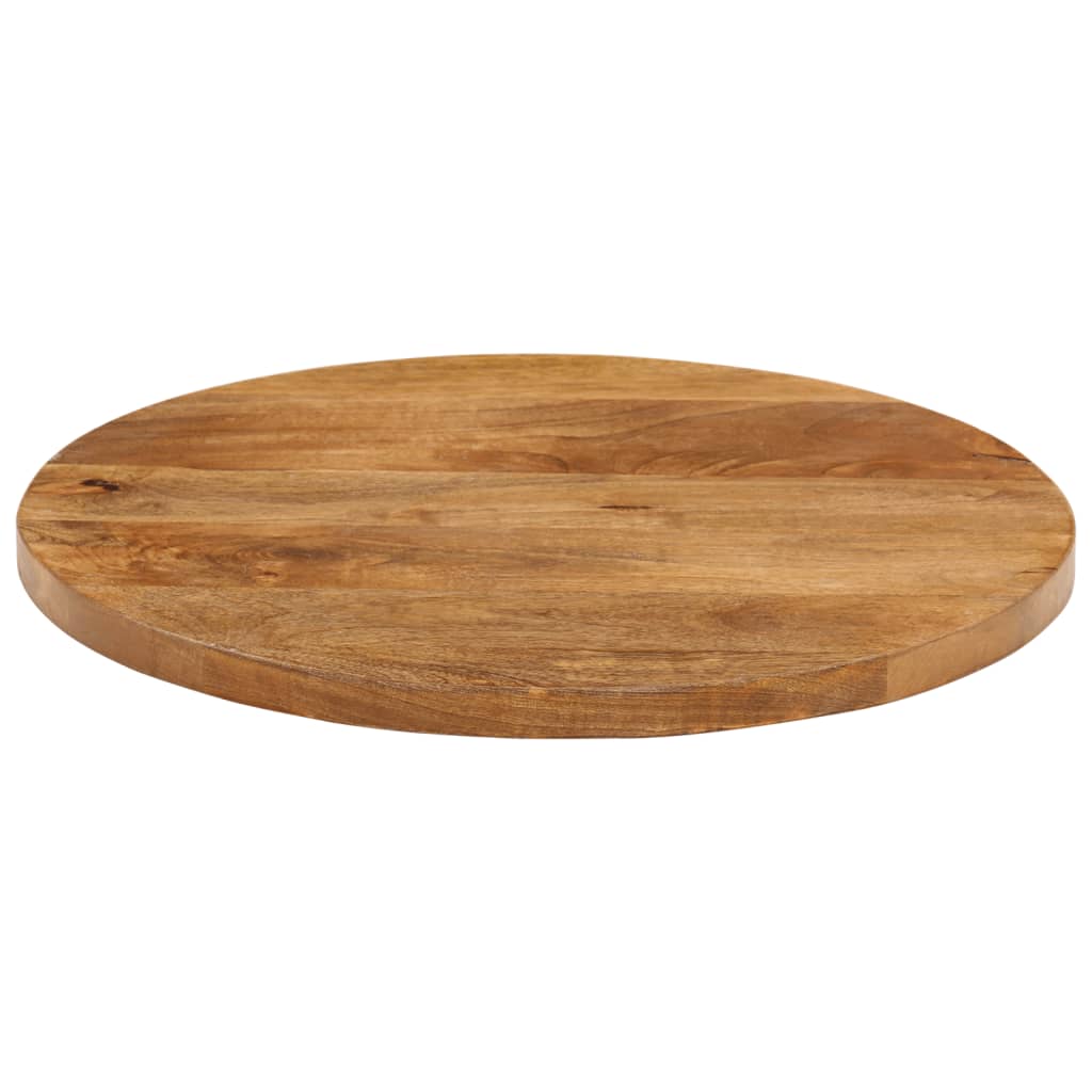 vidaXL Table Top Ø 50x2.5 cm Round Solid Wood Mango 3