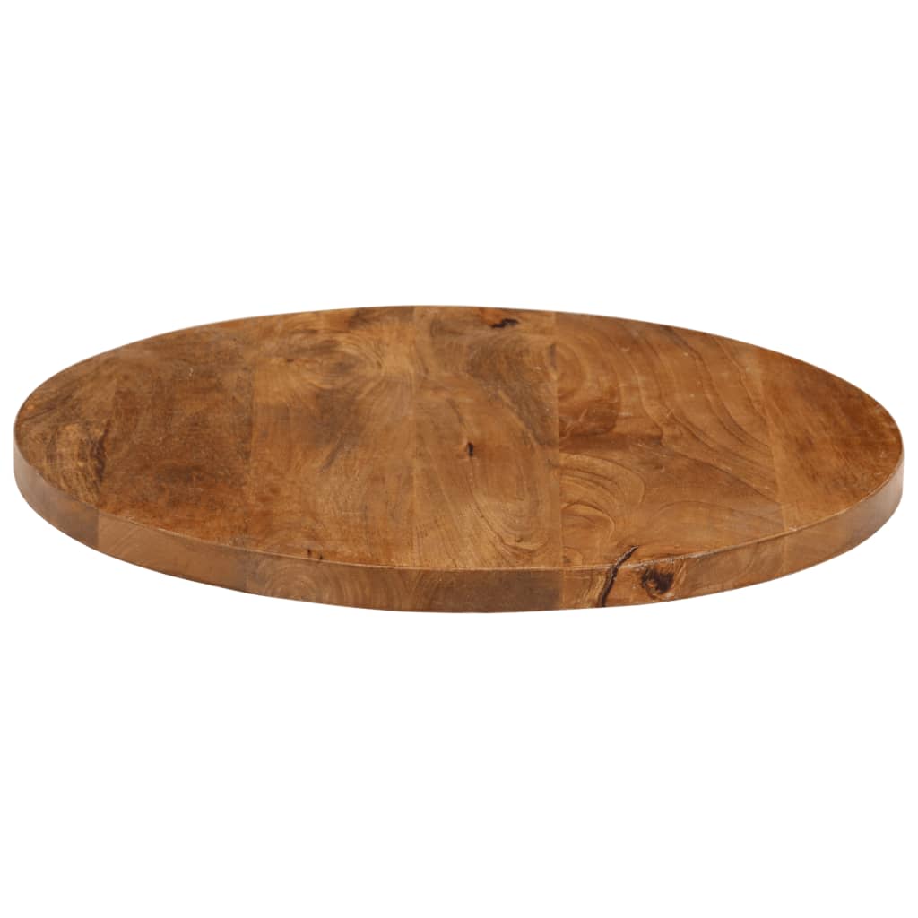 vidaXL Table Top Ø 50x2.5 cm Round Solid Wood Mango 4