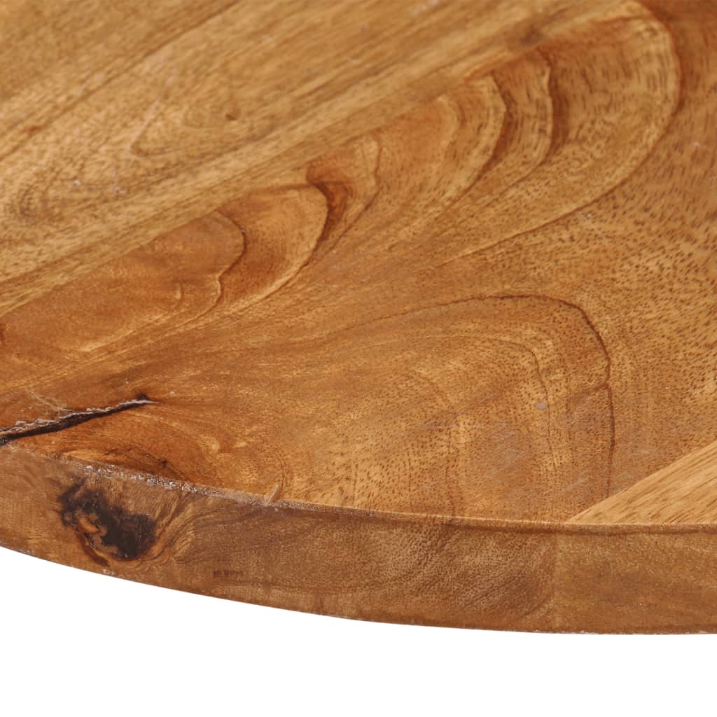 vidaXL Table Top Ø 50x2.5 cm Round Solid Wood Mango 6