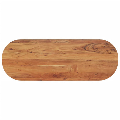 vidaXL Table Top 110x40x2.5 cm Oval Solid Wood Acacia 1