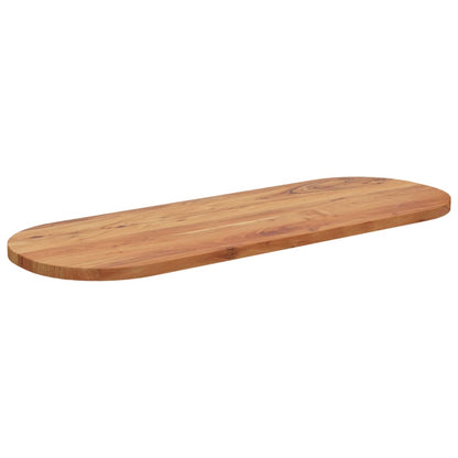 vidaXL Table Top 110x40x2.5 cm Oval Solid Wood Acacia 3
