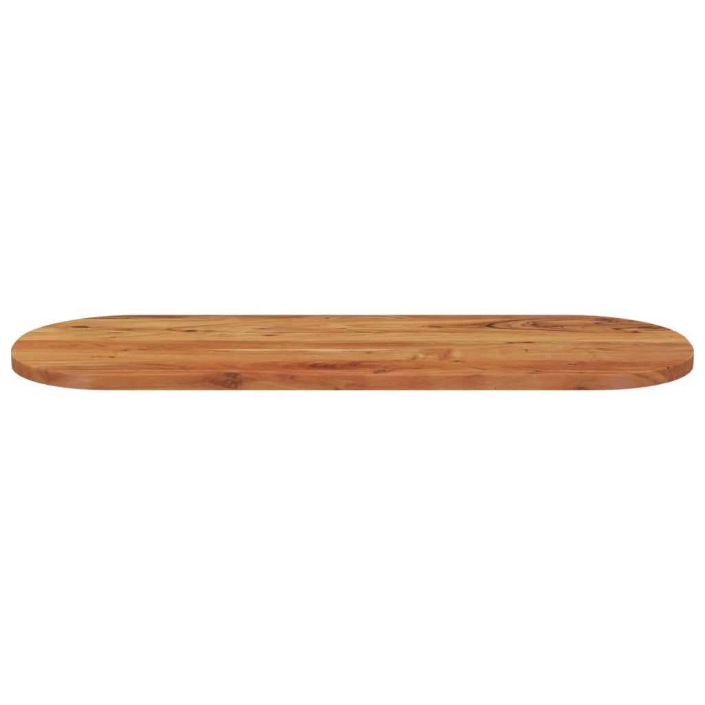 vidaXL Table Top 110x40x2.5 cm Oval Solid Wood Acacia 4