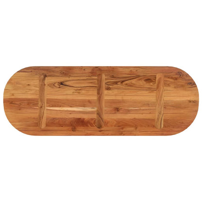 vidaXL Table Top 110x40x2.5 cm Oval Solid Wood Acacia 5