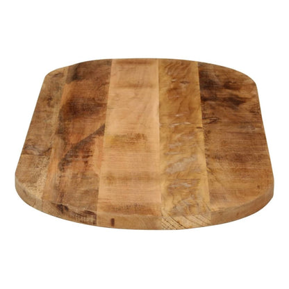 Table Top 100x50x2.5 cm Oval Solid Wood Mango Thickness 25 mm Rough mango wood(natural) 120 cm