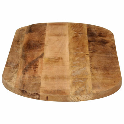 vidaXL Table Top 110x40x3.8 cm Oval Solid Wood Rough Mango 4