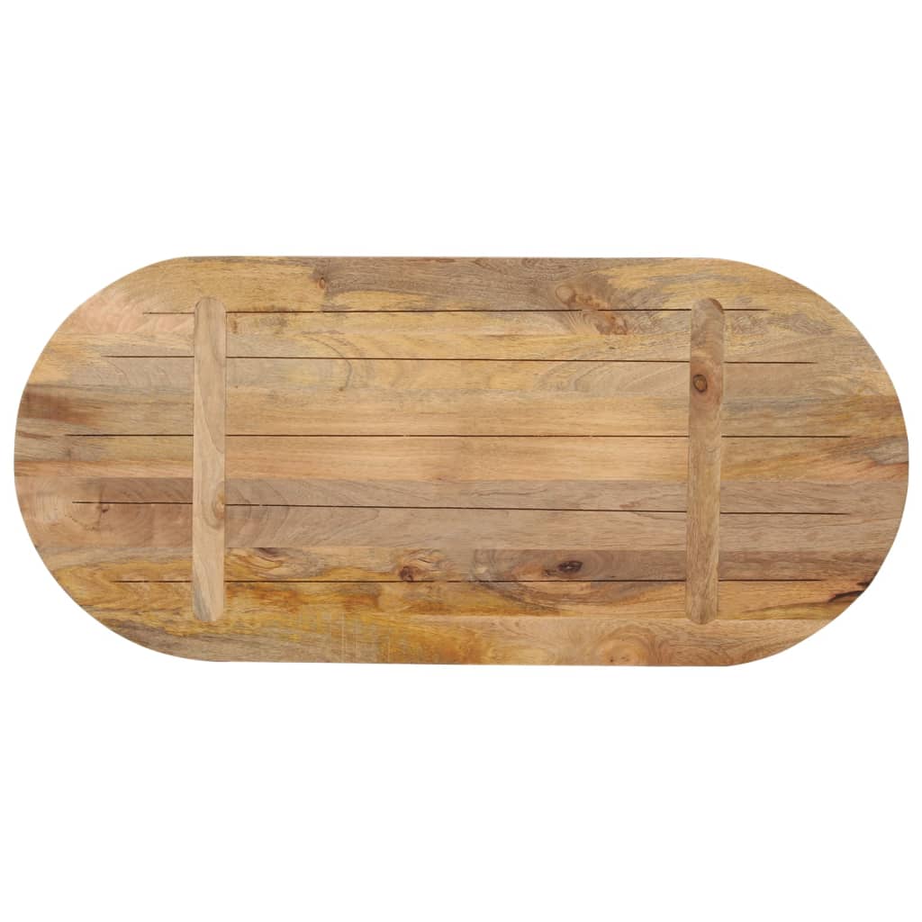 Table Top Oval Solid Wood Mango