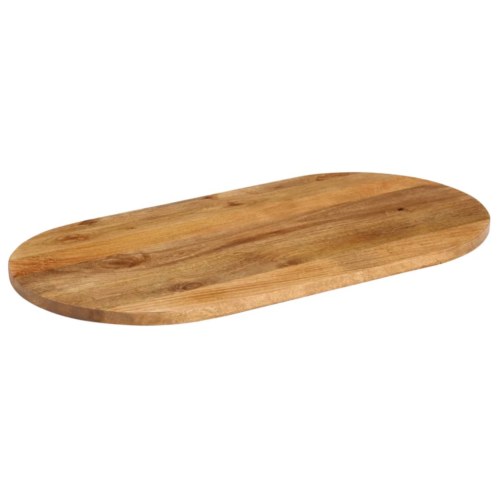 vidaXL Table Top 100x40x2.5 cm Oval Solid Wood Mango 2