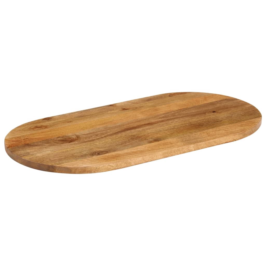 vidaXL Table Top 80x40x3.8 cm Oval Solid Wood Mango 2