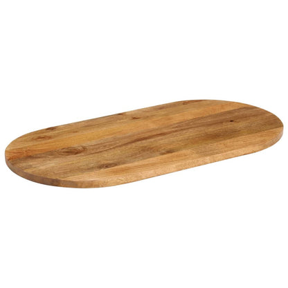 vidaXL Table Top 80x40x3.8 cm Oval Solid Wood Mango 2